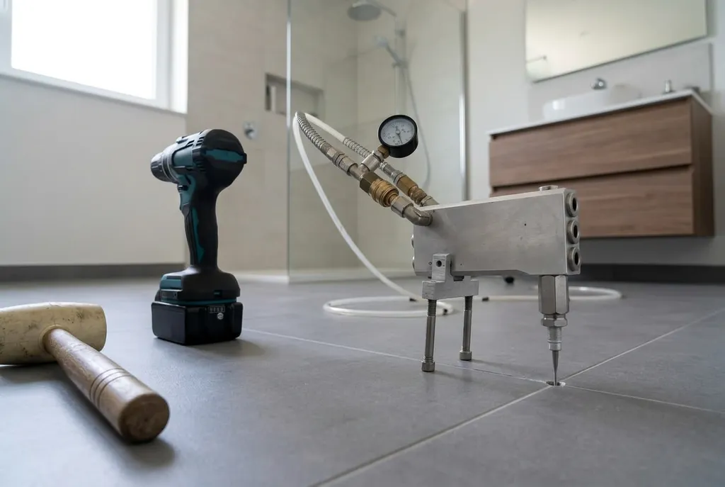 Kitbedrijf Drunen – holle tegels injecteren